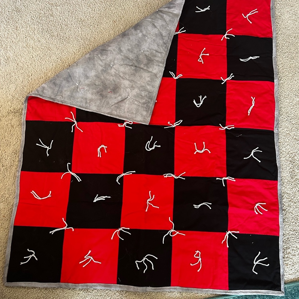 Handmade Reversible Quilt - Picture 2 of 3